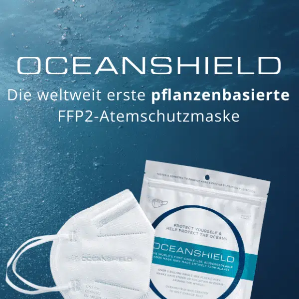 G95 INC Oceanshield  FFP2 Maske aus biologisch abbaubarem PLA 7 Stück OSADWHKN9502 | taigagreen