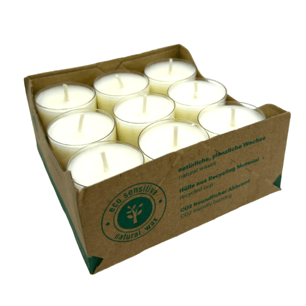 Cup Candle Öko Teelichter 18er Box 7h 217001 | taigagreen