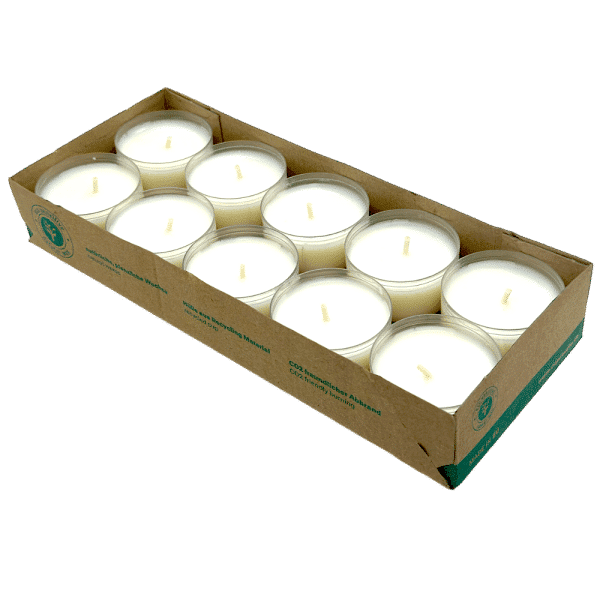 Cup Candle Bio Teelichter 10er Box 10h 211001 | taigagreen