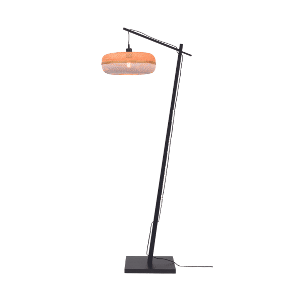 GOOD&MOJO Stehlampe Palawan Schwarz 40×15