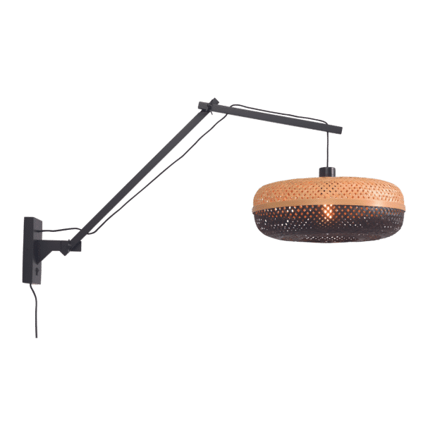 GOODMOJO Wandlampe Palawan Schwarz L 40cm | taigagreen