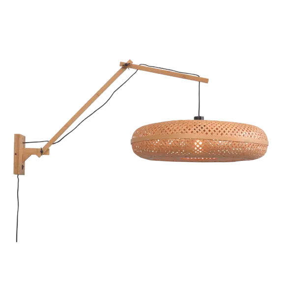 GOOD&MOJO Wandlampe Palawan Naturel 60×15 cm L