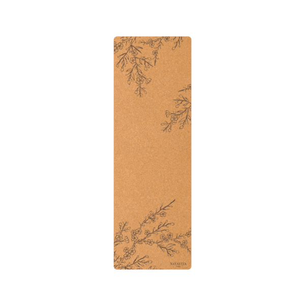 NAYAVITA Sakura Kork Yogamatte 35 mm | taigagreen