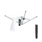 Brabantia Wallfix Wand Wäschetrockner 24m mit Schutzhülle 375842 | taigagreen
