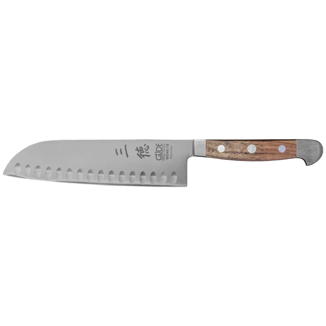 16-13472_Güde_Santoku Kochmesser 18 cm Alpha Walnuss 16-13472_Güde_Santoku Kochmesser 18 cm Alpha Walnuss