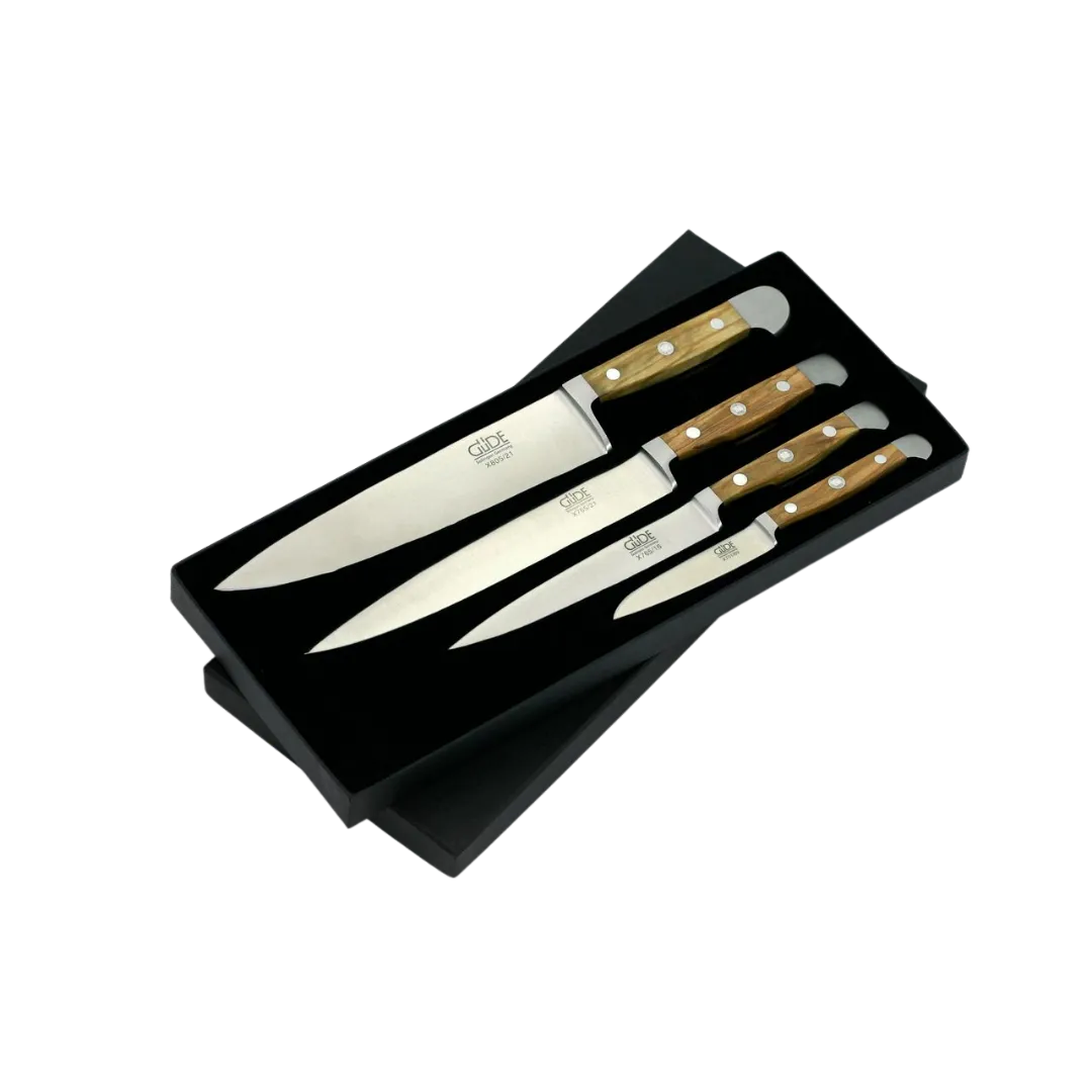 16-16937_Güde_Alpha Olive 4-teiliges Messerset im Geschenkkarton 16-16937_Güde_Alpha Olive 4-teiliges Messerset im Geschenkkarton
